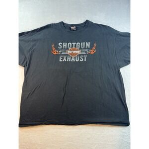 Black Men's 3XL Harley Davidson Of South Dakota Authentic Shotgun Exhaust